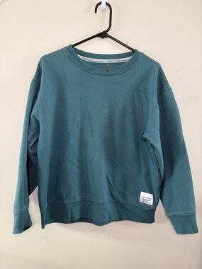 Calvin Klein Performance Teal Crewneck Sweatshirt Size Medium Athleisure